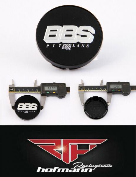 black / chrome 56 mm 09.24.479 BBS center badges